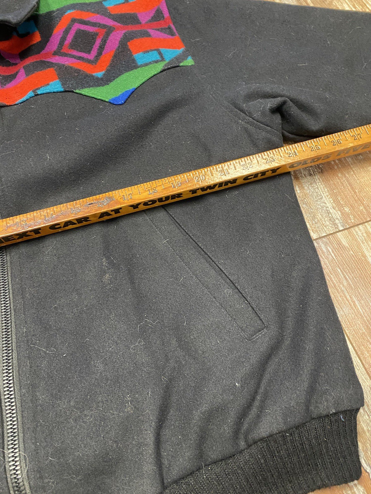 Pendleton Wool Aztec Pattern Black Multicolor Jac… - image 8