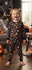 NWT 2 Piece Unisex Halloween Pajama Sleep Set, Multicolored Size 4 Fun  Comfy 