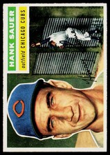 1956 Topps #41b Hank Sauer : Gray Back