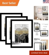 Lightweight Matte Black Photo Frames 8.5x11 - Perfect for Holiday Gifting