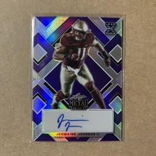 Leaf 2022 Metal Draft Rookie Autograph Jermaine Johnson II #BA-JJ1 Football Card. rookie card picture