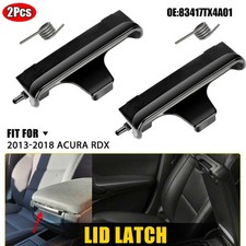 Pair Center Console Lid Latch Armrest Lock Replace Black For Acura Rdx 2013-2018