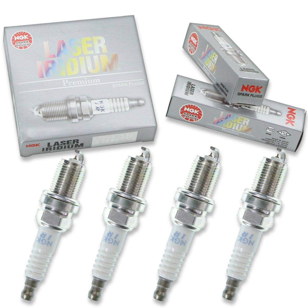 4 pc NGK 7658 IFR6J11 Laser Iridium Spark Plugs for PK20TT IK20TT FR6D133 du