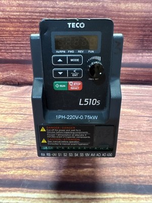 TECO L510S Variable Frequency Drive VFD Inverter Motor Control - Untested