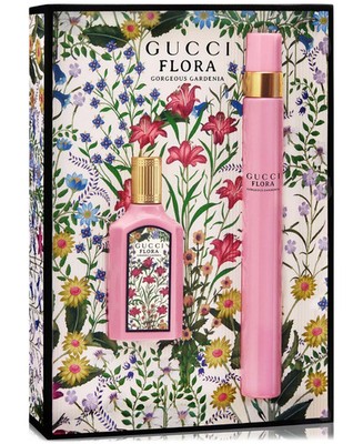 2 Pc GUCCI Flora Gorgeous Gardenia Eau de Parfum Gift Set, 0.33 + 0.16 fl oz NIB