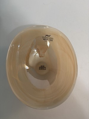 Murano Glass Art Bowl Vetro Eseguito Secondo La Tecnica Dei Maestri Di Ambernia.