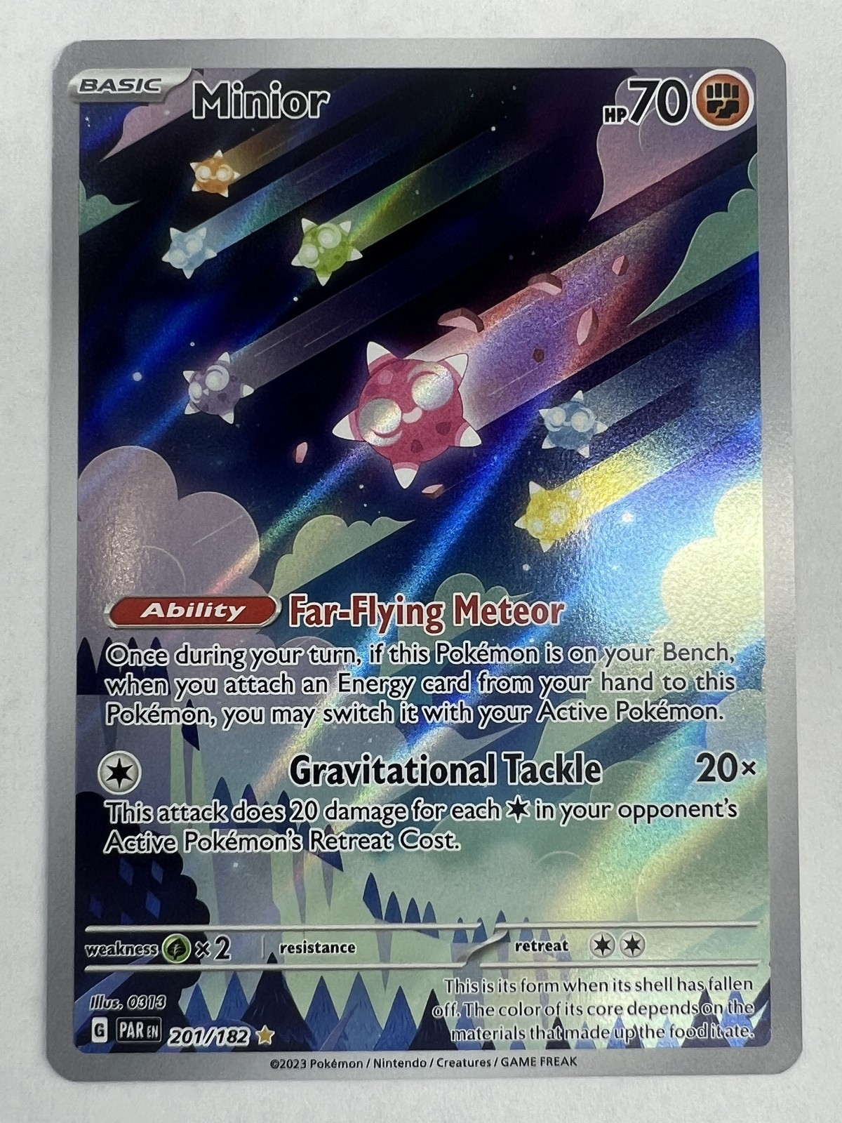 Minior Illustration Rare SV04: Paradox Rift 201/182 NM