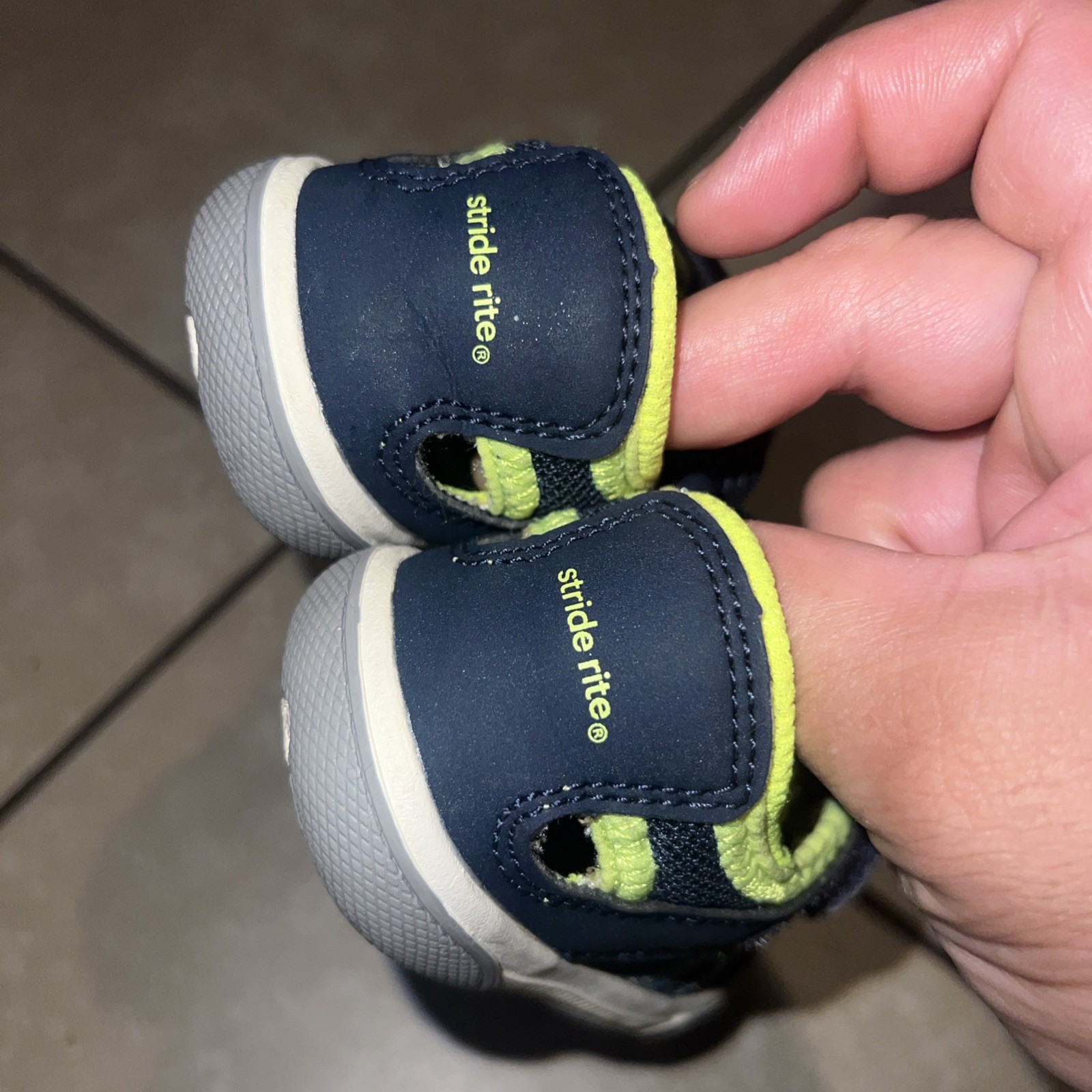 SAOLA Sneakers Stride Rite bambino 6M suola flessibile da passeggio blu