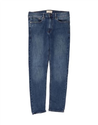 MARKS & SPENCER Mens Slim Jeans W32 L31 Blue Cotton DR05