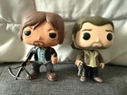 Lot 2 The Walking Dead Pop Funko Rick Grimes 306 Biker Daryl 96 Loose MINT