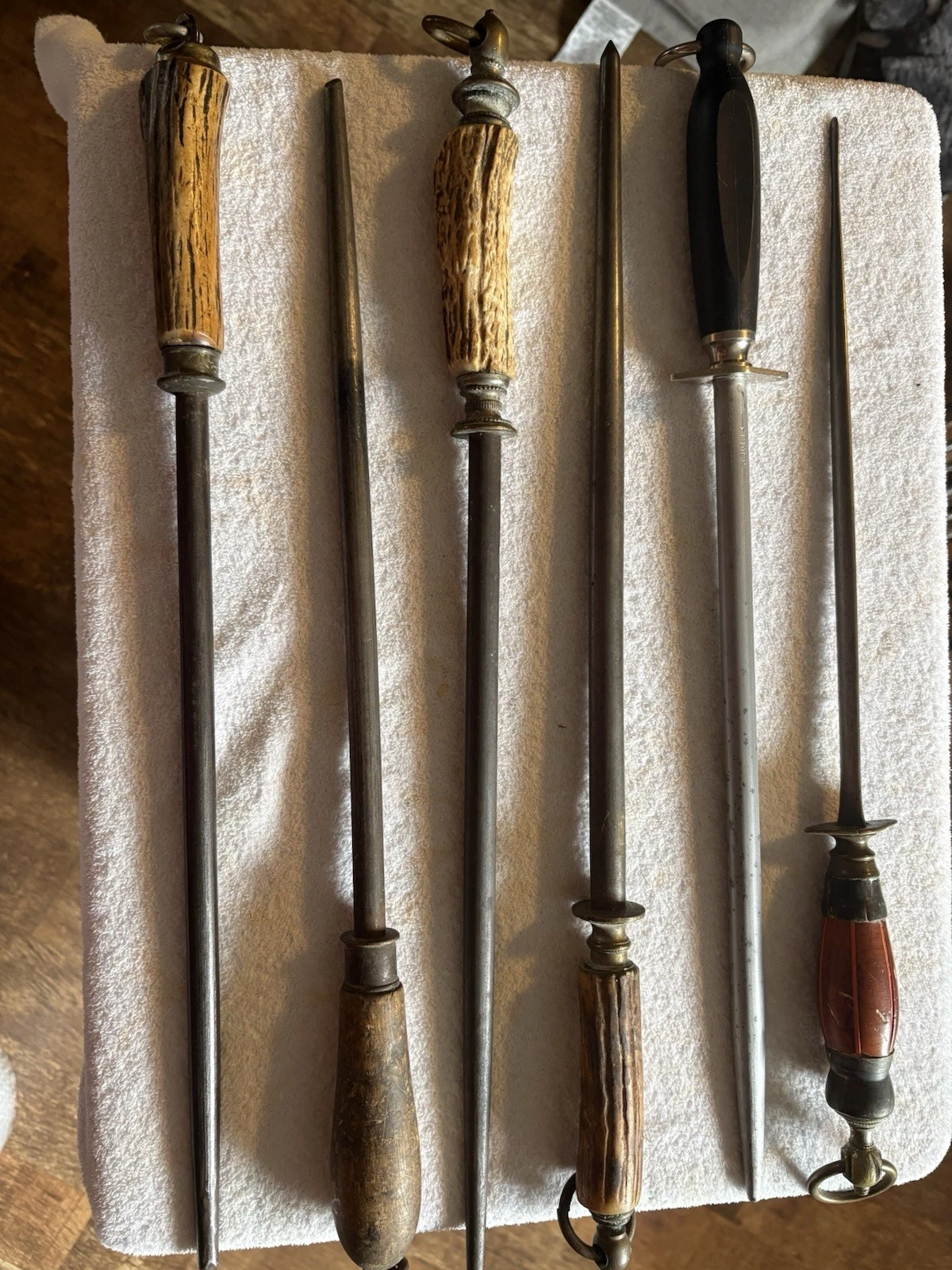 Lot Of 6 Antique Vtg Knife Sharpener Steels Rod F Dick Various (READ)
Opens in a new window or tab