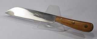 uraltes SSS Küchenmesser Wiegebuckel Holzgriff Messingnieten 31cm Sammlerstück
