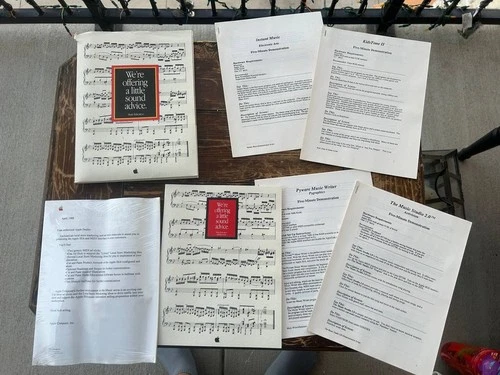 1988 Apple Music Education Dealer Kit – Rare “Sound Advice” Folder & Docs