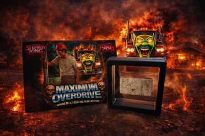Maximum Overdrive 1986 Film Location Artifact   Stephen King   COA