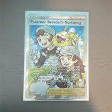 Pokémon Breeder's Nurturing Darkness Ablaze 188/189 Full Art Holo Ultra Rare