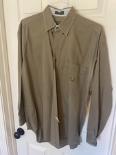 Men’s Lauren Ralph Chaps Check  Fit Dress Shirt Size 14.5 32/33