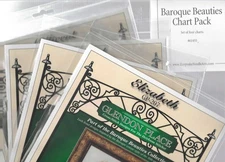 4 BAROQUE BEAUTIES CHART PACK--Glendon Place--Counted Cross Stitch Pattern