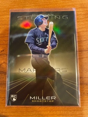 2013 Bowman Sterling GOLD Refractor /50 Brad Miller #46 RC