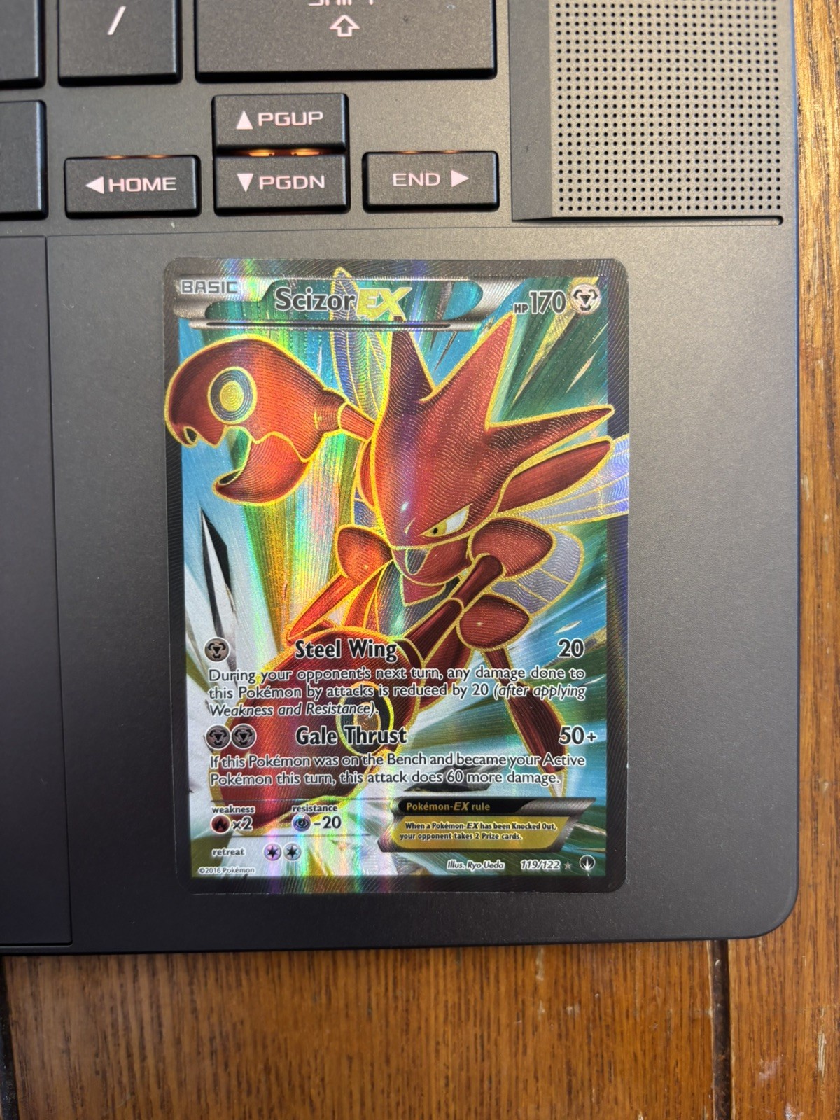 Scizor EX 119/122 Breakpoint Ultra Rare Holo Full Art 170 HP Eng 2016