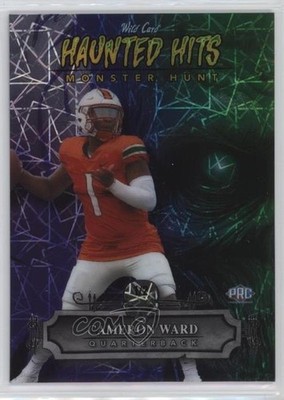 2024 Haunted Hits Monster Hunt Promo Zombie Rainbow Lazers Foil 1/2 Cam Ward o7m