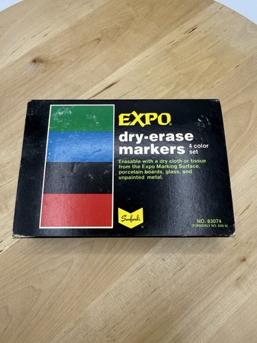 Sanford Expo Dry Erase Markers 83074 Lot Of 4 With Box SMELL