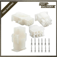 3 Complete Set 6 Pin Connector Kit 6 Circuit 2.13mm D Terminal 14-20 AWG