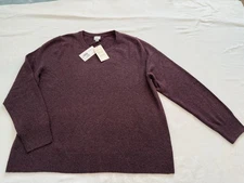 WomenSweater Sz 1xCashmere Like Softness maroon by A New Day Long Sleeve No Itch