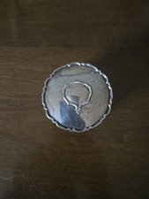 Ancienne boite à bijoux ou ferraille en argent massif 80 g 