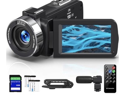4K Camcorder Video Camera 64MP Vlogging Camera Youtube Video Recorder Cameras AU