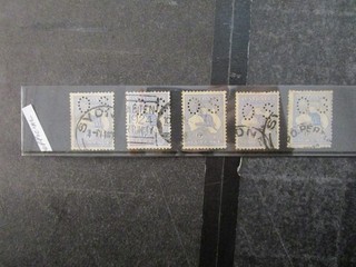 Kangaroo Stamps: Variety Perf OS Used Great Item Must Have (L7030)