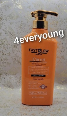X1 FASTGLOW Carrot Caviar Glutathione Whitening Lotion SPF50 400ml Unisex