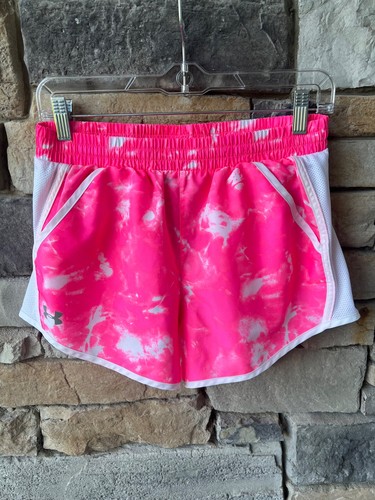 Under Armour Fly By Mesh Panel Laufshorts Heat Gear 3" Schrittlänge pink Gr. Small