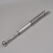 Sampson Mordan Solid Silver Telescopic Triple Slide Pencil Fountain Dip Pen Fob