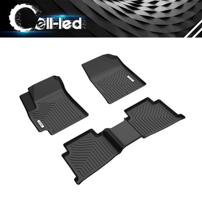 3D Floor Mat Liners Set for 2021-2026 Kia Seltos All Season Protection TPE Rubbe