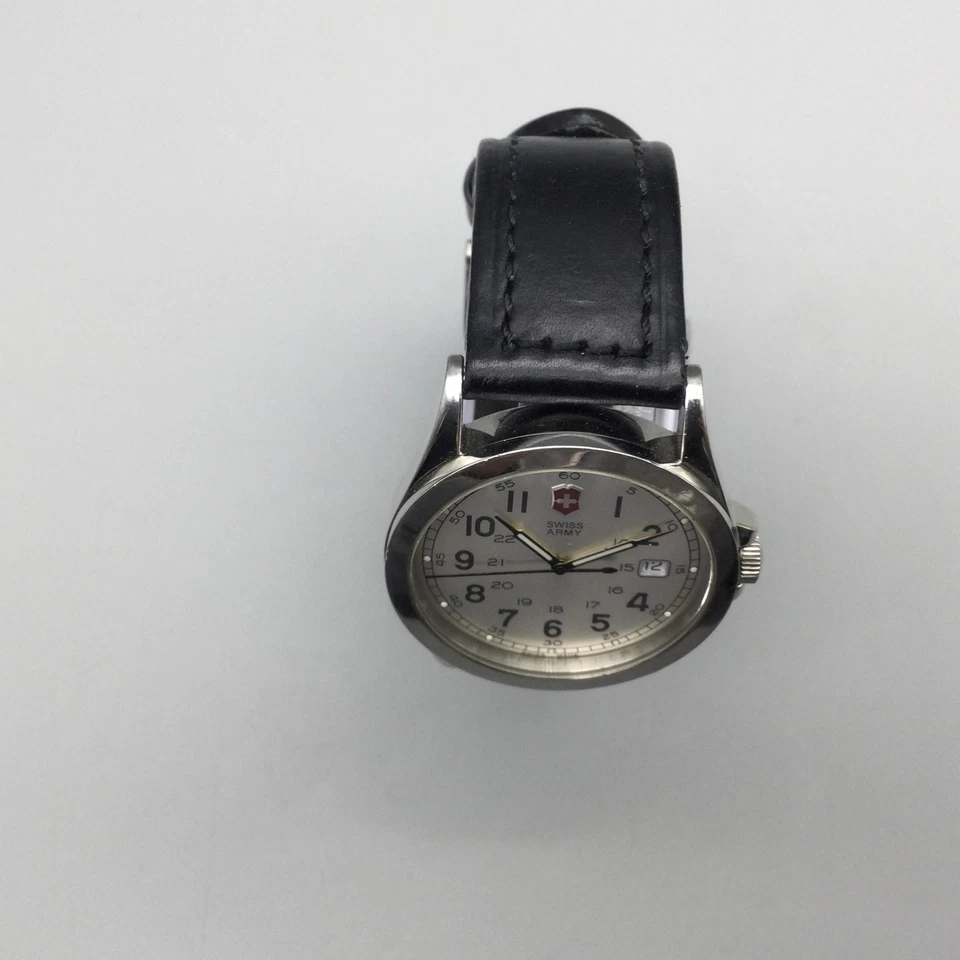 Victorinox Reloj Infantería Ejército Suizo Hombre 38mm Fecha Acero Inoxidable 24586 Batería Nueva Foto 3 de 4