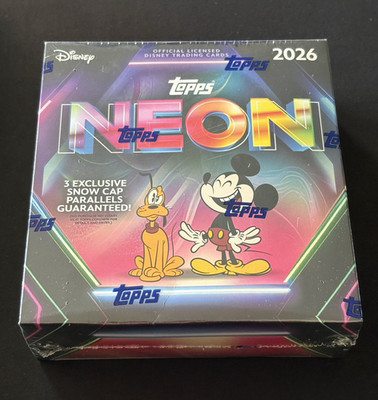 Topps 2026 Disney Neon Non-Sport Trading Card Box (1) Parallel PKG07064