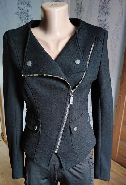 Women Barbour Jacket Black Viscose 34 / XS / 42