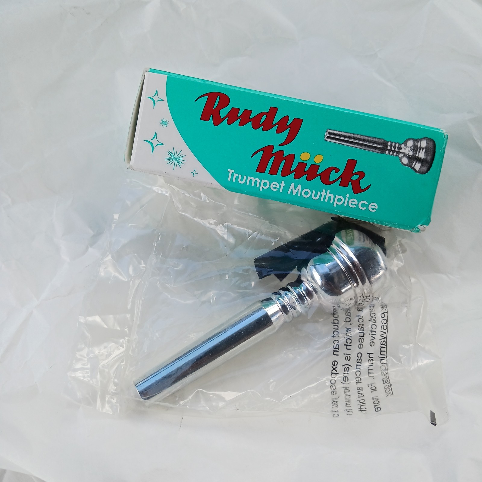 Rudy Muck 19C Trumpet Mouthpiece Silver Plated Cushion Rim RMTP19C New In Box
