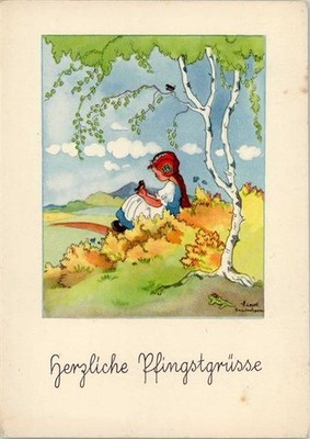 10554936 - Liesel Lauterborn - Pfingsten - Verlag P.M.B. 47-4 AK Kuenstler