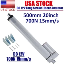 12V 2000N Linear Actuator 449lbs Pound High Speed 5mm/s Long Stroke 500mm 20inch