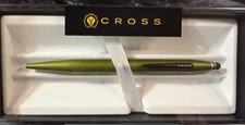 Cross Tech2 Ballpoint Pen, Sage Green   Medium, Stylus, New in Box AT0652-9