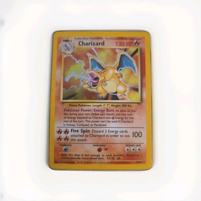 ポケモンカード Charizard 120HP Charizard Pokemon Card 120 HP Fire Spin Attack 4/102 - Holo Rare
