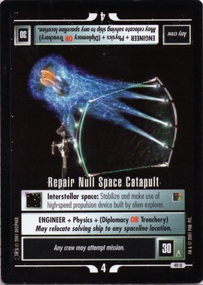 Star Trek CCG Repair Null Space Catapult Near-Mint/NM Uncommon   The Borg 2001