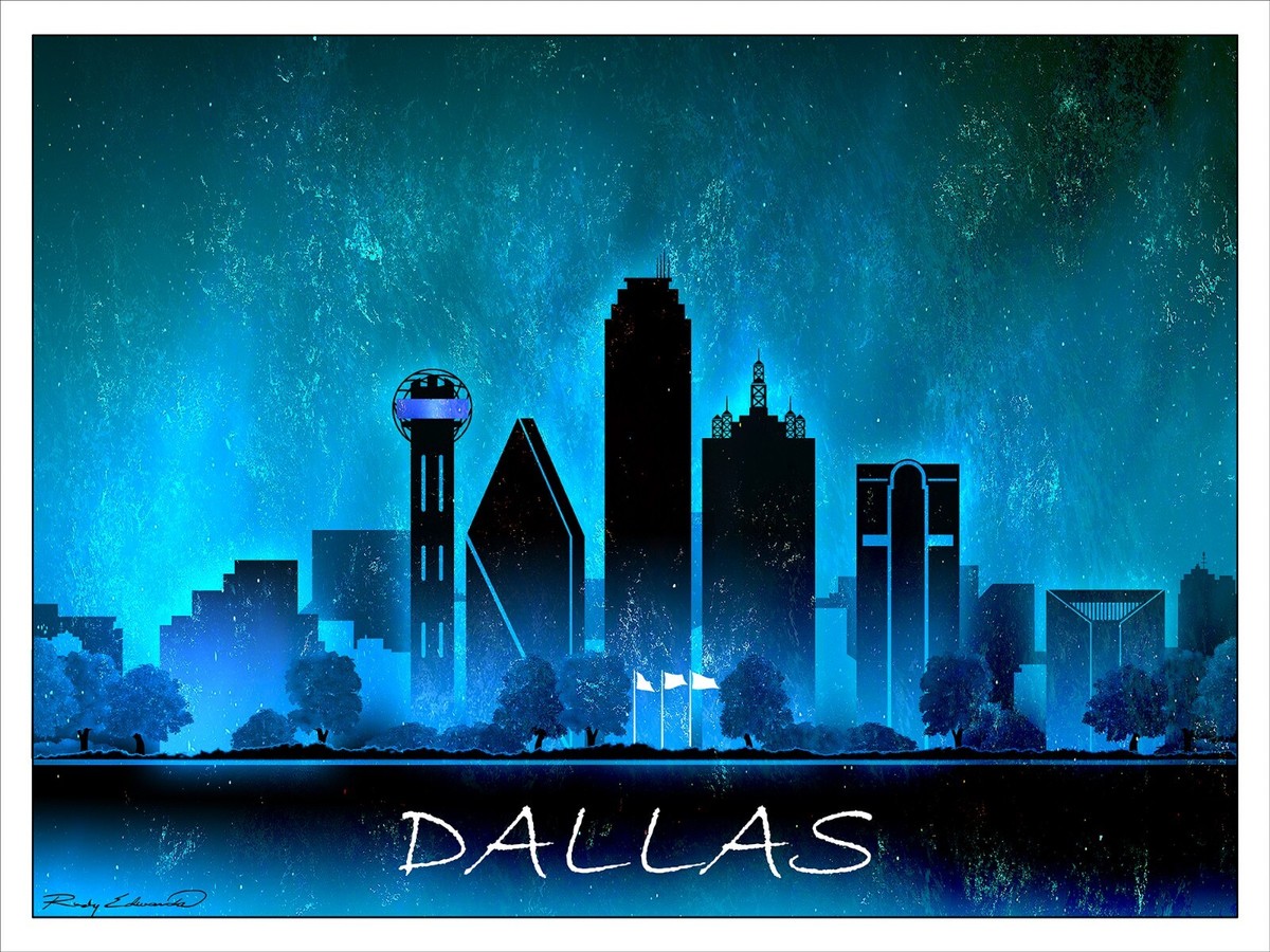 South Dallas Skylines At Night Dallas By Night | 4K Drone Footage