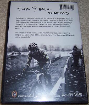 The Nine Ball Diaries DVD Cyclocross Racer Tim Johnson