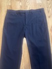Lauren Ralph Lauren Pants Mens 36x30 Navy Solid Dress Flat Front Straight Leg — photo 3