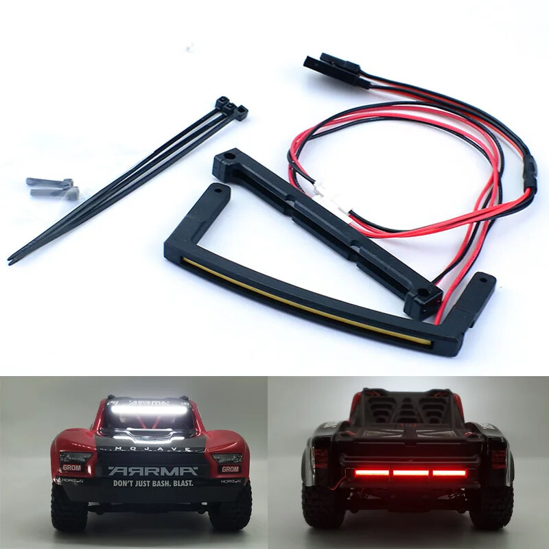 LED 6V Modified Front and Rear Lights for Arrma 1/14 Mini Mojave Grom RC Car