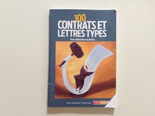 Livre juridique droit "100 contrats et lettres types"