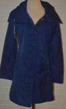 Women's Rainforest Cobalt Blue Water Resistant Hooded Rain Jacket Sizes Xs, S