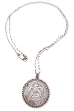 TOP Halskette Silber 925 Münz-Anhänger Half Dollar USA John F. Kennedy 1969 *F